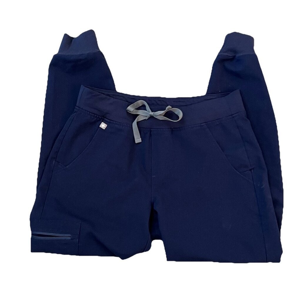 Figs Zamora Jogger Scrub Pants Women’s Size S/P W18SW2005P Navy Blue Medical